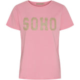 MARTA DU CHATEAU Marta du Chateau Damen T-Shirt MdcHerdis 84275 T-shirt Rosa Barbie/Beige