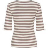 MARTA DU CHATEAU Marta du Chateau Damen T-Shirt MdcNena 7524 Restudsalg Tortora