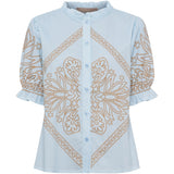 MARTA DU CHATEAU Marta du Chateau Damen bluse MdcAnabella 8119 Shirt Celeste6975tpg