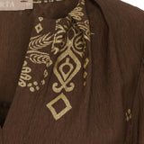 MARTA DU CHATEAU Marta du Chateau Damen bluse MdcBayleaf 7705 Shirt Moro30