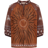MARTA DU CHATEAU Marta du Chateau Damen bluse MdcValoria 68281 Shirt Brown