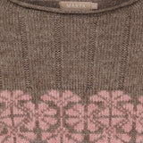 MARTA DU CHATEAU Marta du Chateau Damen strickjacke MdcBruna 8154 Restudsalg Fango/Rose
