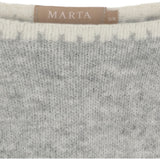 MARTA DU CHATEAU Marta du Chateau Damen strickjacke MdcLinette KN8032 Restudsalg LightGreyW002
