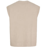 MARTA DU CHATEAU Marta du Chateau Damen strickweste MdcLila KN8038 Knit Vest BeigeW088