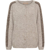 MARTA DU CHATEAU Marta du chateau Damen Strick MdcVellie 8154- Knit Cardigan Fango/Moro