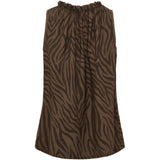 MARTA DU CHATEAU MdcCalista LS T-Shirt Top Brown