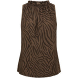 MARTA DU CHATEAU MdcCalista LS T-Shirt Top Brown