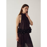 Noella NOELLA Damen Bluse N-MARJOLANIE Top Chocolate