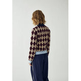 Noella NOELLA Damen strick N-MAKAYLA Knit Diya Burgundy Check