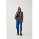 Noella NOELLA dame cardigan N-MERTICE Cardigan BROWN BLUE STRIPE
