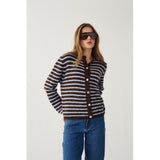 Noella NOELLA dame cardigan N-MERTICE Cardigan BROWN BLUE STRIPE