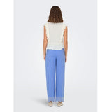 ONLY ONLY Damen-Hose ONLPAULA Pant Blue Bonnet BRIGHT WHITE EMB.