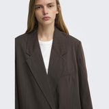 ONLY ONLY Damen Blazer ONLALDEN Blazer Mole PUMICE STONE PINSTRIPES
