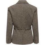 ONLY ONLY Damen Blazer ONLNELLA Blazer Cornstalk TOBACCO BROWN/BLACK/SURF THE WEB