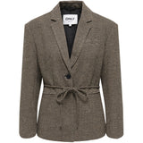 ONLY ONLY Damen Blazer ONLNELLA Blazer Cornstalk TOBACCO BROWN/BLACK/SURF THE WEB