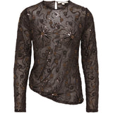 ONLY ONLY Damen Bluse ONLBOLTON Blouse Coffee Bean BEADS