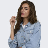 ONLY ONLY Damen Jacke ONLMIKA Denim Jacket Light Blue Denim