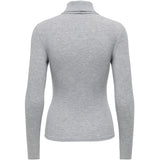 ONLY ONLY Damen Rollkragen ONLGLAMOUR Blouse Light Grey Melange