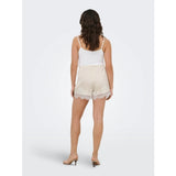 ONLY ONLY Damen Shorts ONLMENUS Shorts Birch WHITE LACE