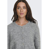 ONLY ONLY Damen Strick-Cardigan ONLMAGGIE Knit Light Grey Melange