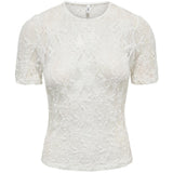 ONLY ONLY Damen T-Shirt ONLALBA T-shirt Cloud Dancer