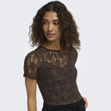 ONLY ONLY Damen T-Shirt ONLALBA T-shirt Seal Brown