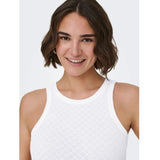 ONLY ONLY Damen Top ONLMADISON Tanktop Bright White HEART