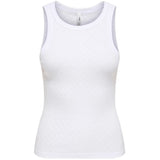 ONLY ONLY Damen Top ONLMADISON Tanktop Bright White HEART