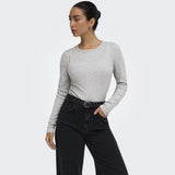 ONLY ONLY Damen bluse ONLJILLI Blouse Light Grey Melange