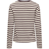 ONLY ONLY Damen bluse ONLNEW LS Tee Birch Winetasting + winetasting neckline