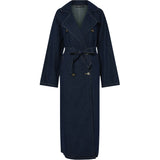 PIECES PIECES Damen-Trenchcoat PCFREYA Jacket Dark Blue Denim