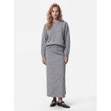 PIECES PIECES Damen Rock PCSALLY Skirt Medium grey melange