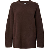 PIECES PIECES Damen Strick PCTINA Knit Hot Fudge Melange
