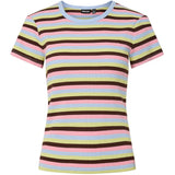 PIECES PIECES Damen T-Shirt PCMAY T-shirt Cashmere Blue Sea Pink/Chicory coffee/celery grey