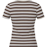 PIECES PIECES Damen T-Shirt PCMAY T-shirt Silver Lining Cloud dancer / coffe quartz