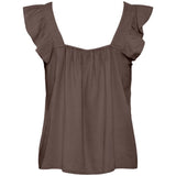 PIECES PIECES Damen Top PCPIA Top Coffee Quartz