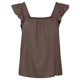 PIECES PIECES Damen Top PCPIA Top Coffee Quartz