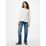 PIECES PIECES Damen Top PCSADIE Blouse Cloud Dancer