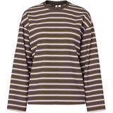 PIECES PIECES Damen Top PCSADIE Blouse Hot Fudge 3 PINK TULLE & SPHAGNUM