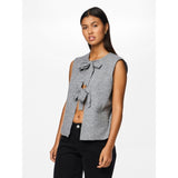 PIECES PIECES Damen Weste PCSILLY Restudsalg Medium grey melange