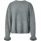 PIECES PIECES Damen strick PCSALLY Knit Medium grey melange