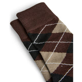 PIECES PIECES Damen strümpfe PCALBA Socks Hot Fudge Greige/Black/Birch