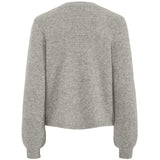 PIECES PIECES dame cardigan PCANNA Restudsalg Dove Silver Glitter Bow