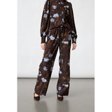 Sisters Point SISTERS POINT Damen Hosen ELLA Pant Brown/Blue Flower