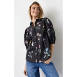 Sisters Point SISTERS POINT Damen bluse ELLA Shirt Black Wild Flower