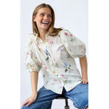 Sisters Point SISTERS POINT Damenbluse ELLA Shirt Light Wild Flower