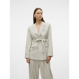 Vero Moda VERO MODA Damen Blazer VMOMARI Restudsalg Light Grey Melange