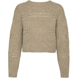 Vero Moda VERO MODA Damen Cardigan VMADELINA Restudsalg Silver Mink W. MELANGE