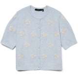 Vero Moda VERO MODA Damen Cardigan VMDoffy Cardigan Cashmere Blue W. WHITE CHERRIES