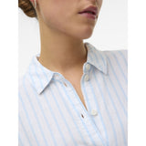 Vero Moda VERO MODA Damen Hemd VMLINN Shirt Snow White Olga Airy Blue